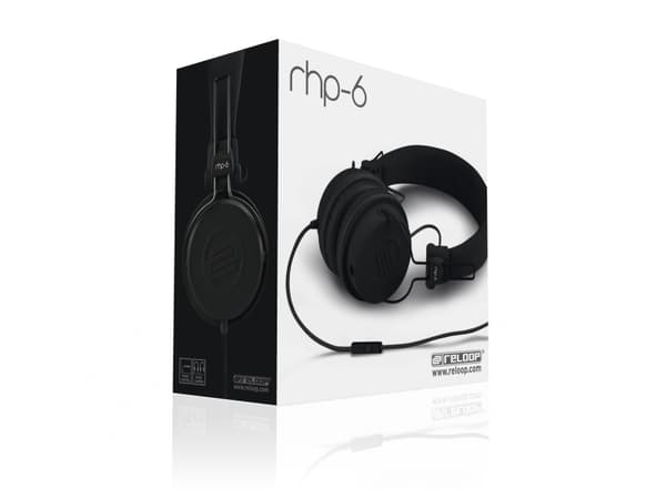 Reloop RHP-6, Koblet med ledninger (ikke trådløs), 10 - 20000 Hz, Samtaler/musikk, 123 g, Hodesett, Sort
