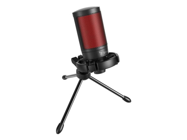 Savio wired gaming microphone with backlight tripod USB SONAR PRO, Mikrofon till spelkonsol, Kabel, 3,5 mm (1/8 tum), Svart, Röd, USB
