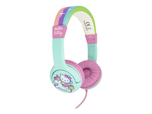 OTL Hello Kitty Unicorn - Hodetelefoner - on-ear - kablet - 3,5 mm jakk - rainbow Kitty pink