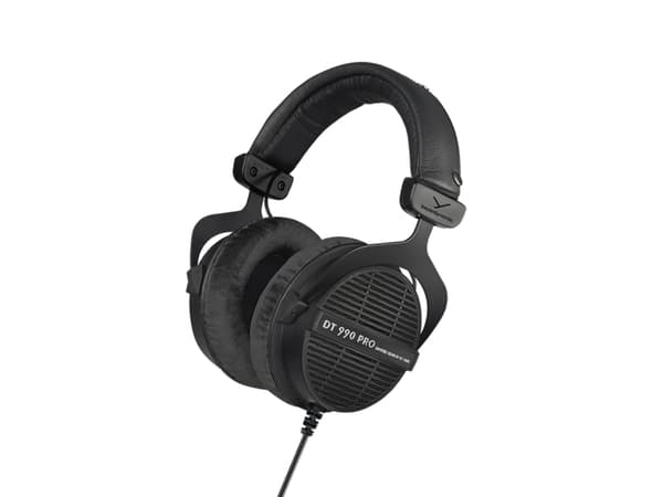 Beyerdynamic DT 990 PRO, Koblet med ledninger (ikke trådløs), Musikk, 5 - 35000 Hz, 250 g, Hodetelefoner, Sort