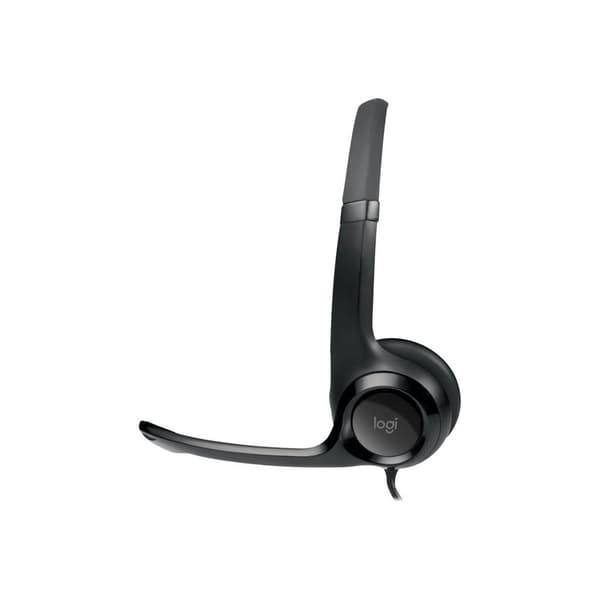 Logitech H390 Datorer On-ear headset Sladd Stereo Gråvit Brusreducering för mikrofon Headset, Volymkontroll, Mikrofonlj