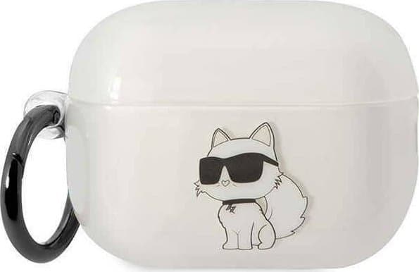Karl Lagerfeld KLAP2HNCHTCT Airpods Pro 2 skydd transparent Ikonik Choupette