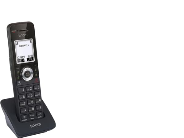 snom M10 SC - Trådlös förlängningshandenhet med nummerpresentation - DECT - 3-riktad samtalsförmåg - svart