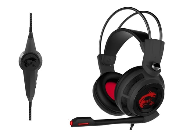 MSI DS502 - Headset - fullstorlek - kabelansluten - USB