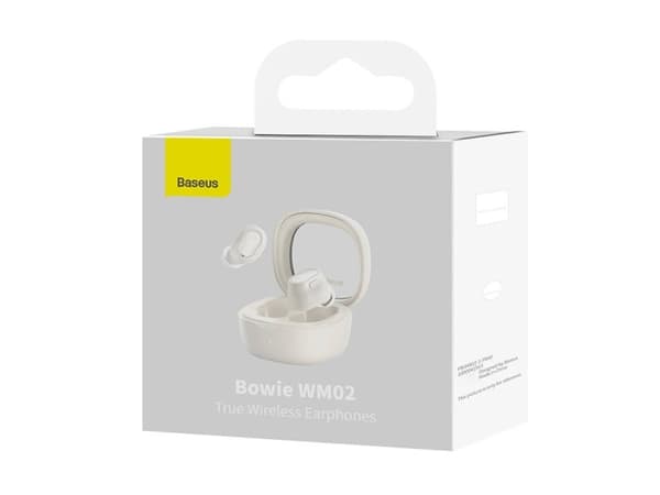 Baseus Bowie WM02, True Wireless Stereo (TWS), Samtaler/musikk, 20 - 20000 Hz, Hodesett, Hvit