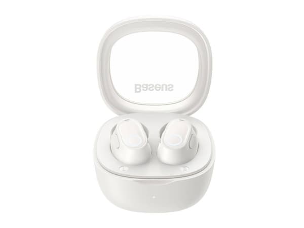 Baseus Bowie WM02, True Wireless Stereo (TWS), Samtaler/musikk, 20 - 20000 Hz, Hodesett, Hvit