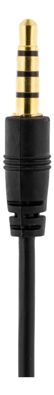 DELTACO headset, on-ear, 32 Ohm, 1x3,5mm 4-pin, 1,8m, svart/röd