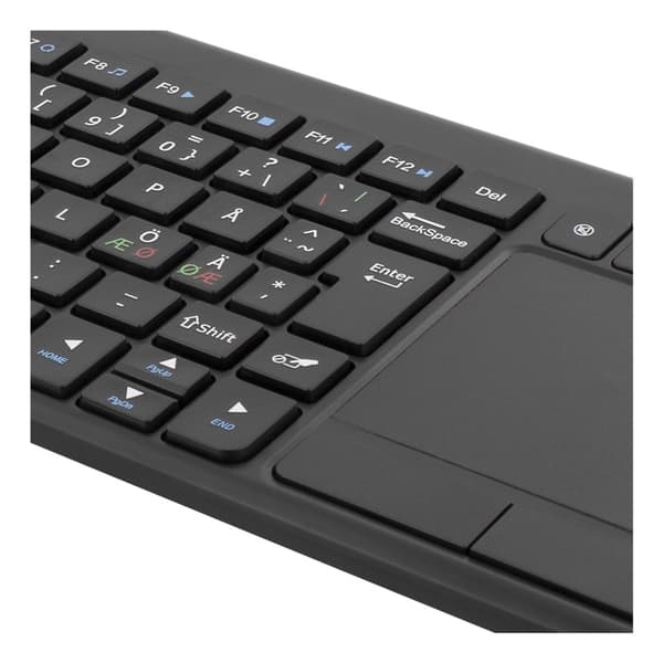 DELTACO Wireless mini kb, USB nano, nordic,86 keys,  black