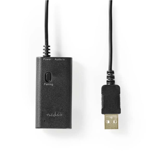 Nedis Bluetooth®-sändare | Anslutningsingång: 1x 3.5 mm | AptX ™ Low latency / AptX™ / SBC | Up to 2 Devices | Svart