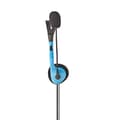 Miniatyrbild 4 av 10: Nedis PC headset | On-Ear | Stereo | 2x 3.5 mm | Vikbara Mikrofon | Blå
