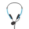 Miniatyrbild 2 av 10: Nedis PC headset | On-Ear | Stereo | 2x 3.5 mm | Vikbara Mikrofon | Blå