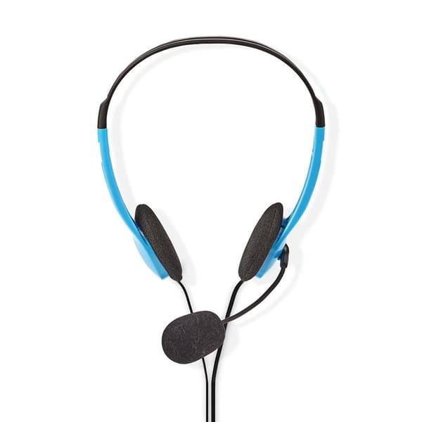Nedis PC headset | On-Ear | Stereo | 2x 3.5 mm | Vikbara Mikrofon | Blå