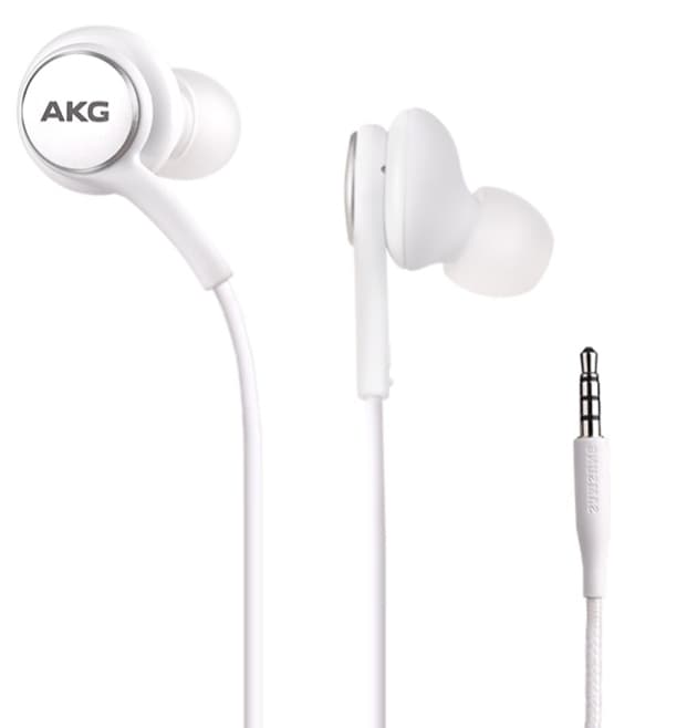 AKG Hörlurar med mikrofon, In-Ear till Samsung, Vit, Bulk (EO-IG955)