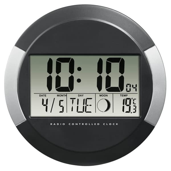 Hama Vægur Radiostyret PP-245 Ø24,5cm Sort