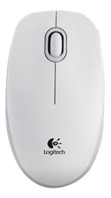 Logitech 1000 DPI, optisk, USB, 3 knapper Hvit