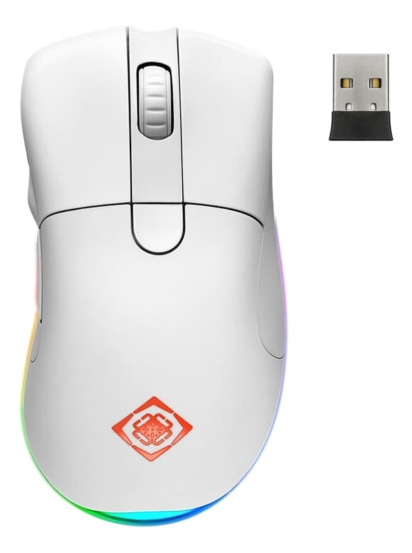 DELTACO GAMING WHITE LINE WM90 Trådløs gaming-mus