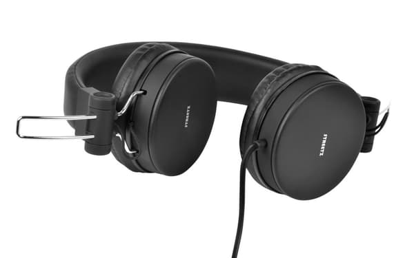 STREETZ headset for smartphone, microphone, 1-button, 1,5m, black