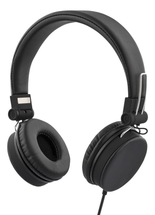 STREETZ headset for smartphone, microphone, 1-button, 1,5m, black