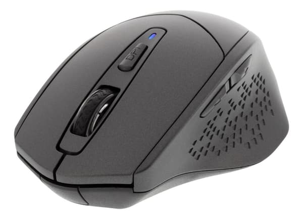 DELTACO lydløs trådløs mus, Bluetooth, 1x AA, 800-1600 DPI, mørkegrå