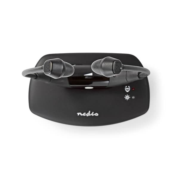 Nedis Trådløst TV hovedtelefoner | RF | In-Ear | Maksimal batteritid: 4.5 timer | 35 m | Digital lyd | Opladningsstation | Balancekontrol | Sort