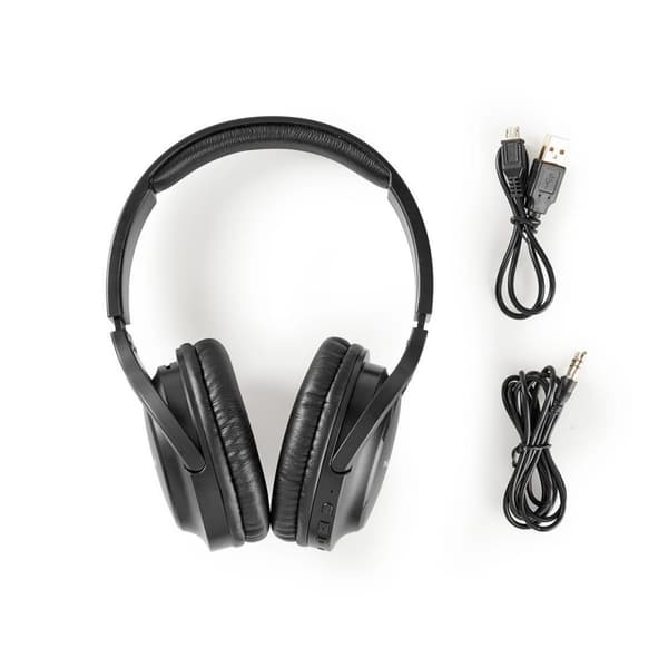 Nedis Trådlösa Over-Ear hörlurar | Maximal batteritid: 20 timmar | Inbygd mikrofon | Tryck på Kontroll | Stöd för röststyrning | Volymkontroll | Resvä