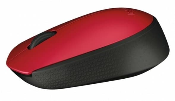 Logitech M171 datamus Ambidextrous RF trådløs optisk 1000 DPI Rød