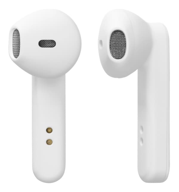 STREETZ True Wireless Stereo earbuds with charging case, semi-in-ear,