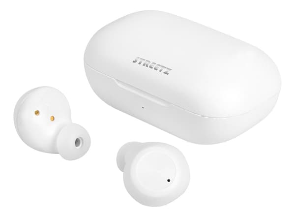 Streetz Trådløse in-ear-hodetelefoner med ladeetui, BT 5, TWS, hvit