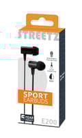 Pikkukuva 6 / 6: STREETZ vesitiivis kuulokemikrof., in-ear, ohjauspainike, 3,5mm, musta