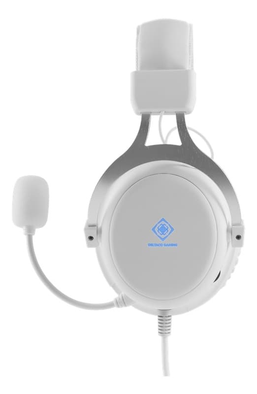 WHITE LINE WH85 Stereo gaming-hodesett, 57 mm drivere, hvit
