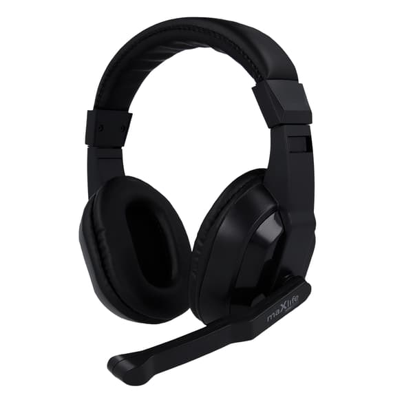 Maxlife Home Office langalliset kuulokkeet mikrofonilla MXHH-01 1,5 m musta