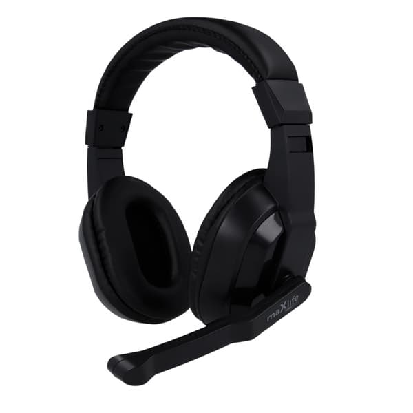 Maxlife Home Office langalliset kuulokkeet mikrofonilla MXHH-01 1,5 m musta