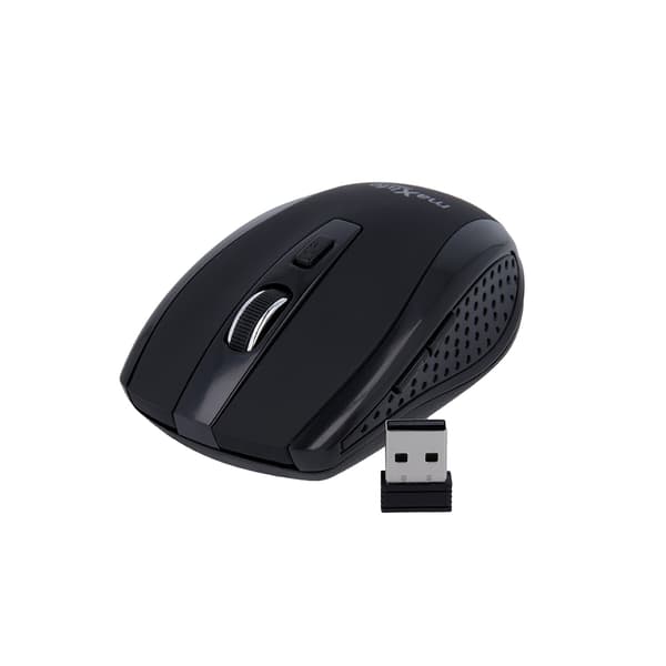 Maxlife trådløs optisk mus 800/1000/1600 DPI, sort