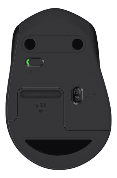 Logitech M330 Lydløs trådløs mus, svart