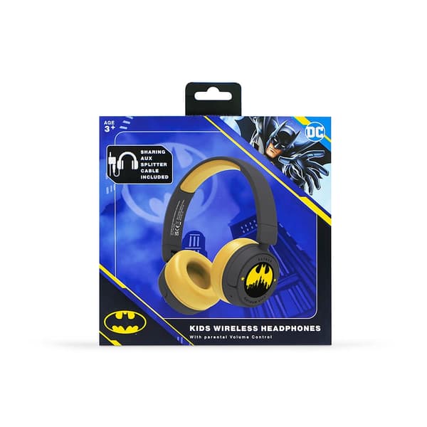 BATMAN Høretelefoner On-Ear Junior Trådløs 85dB/95dB Batman