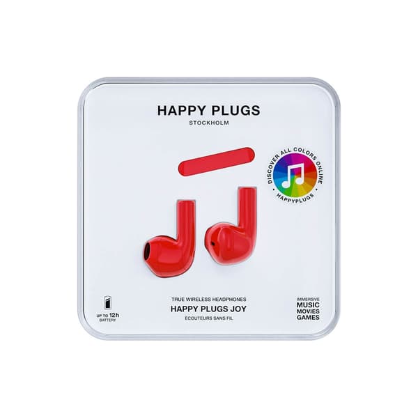 Happy Plugs Joy Hovedtelefoner In-Ear TWS Rød