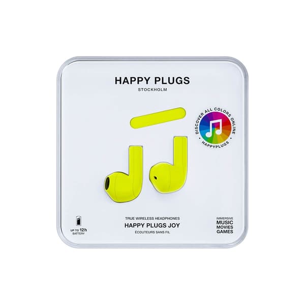 Happy Plugs Kuuloke Joy In-Ear TWS Neon Keltainen