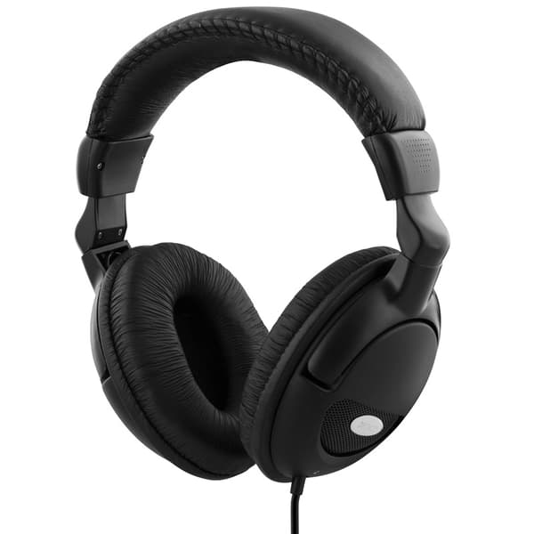 DELTACO hodetelefoner med volumkontroll 2,2m kabel