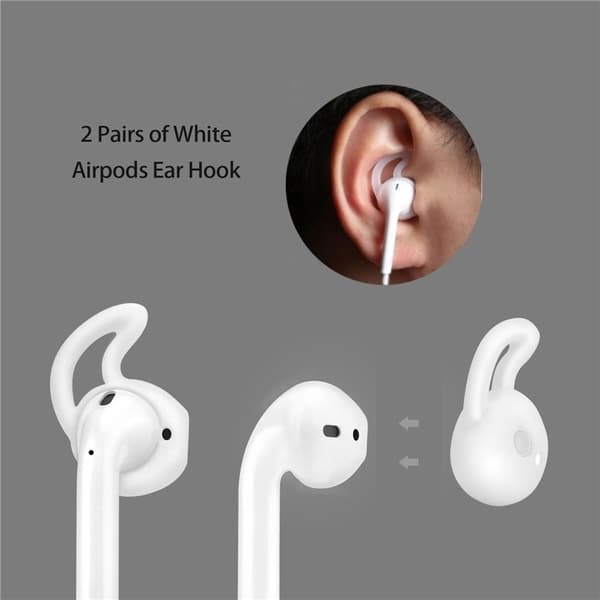 Silikonesæt til Airpods, silikoneetui, rem, silikoneørepropper, karabinhage, Mari