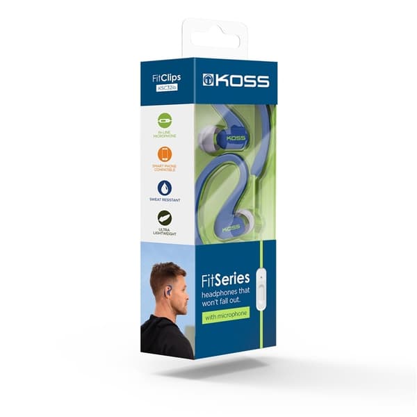 Koss Hovedtelefon In-Ear KSC32i Blå Mic