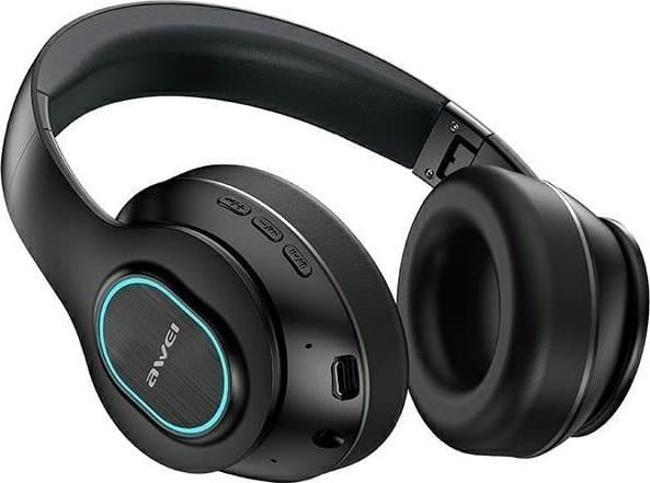 AWEI on-ear Bluetooth-hodetelefoner A100BL svart/svart