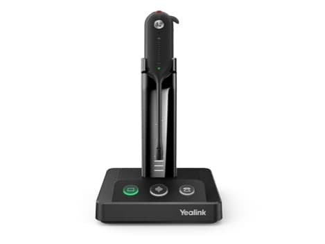 Yealink WH63 Portable - Hodesett - i øret - konvertibel - DECT - trådløs - USB-A via DECT adapter - UC-sertifisert