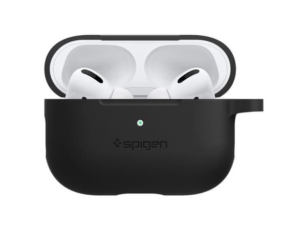 Spigen Silicone Fit, Ask, Silikon, Svart