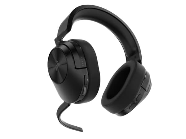 CORSAIR Gaming HS55 WIRELESS - Headset - fullstorlek - Bluetooth/radiofrekvens 2,4 GHz - trådlös - kol