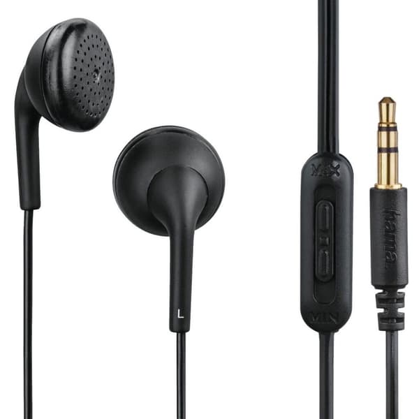 Hama Ørepropper Tubby Earbuds Volume Control Sort