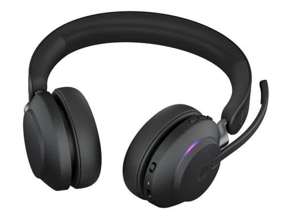 Jabra Office Trådlösa Hörlurar med Laddställ, Jabra Evolve2 65 Link380a Ms Stereo, Black