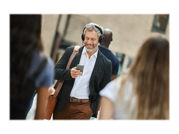 Jabra Office Trådade Hörlurar med Laddställ, Jabra Evolve2 75 Link380a Ms Stereo, Black