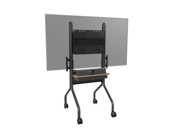Chief Voyager LSCUB - Handlevogn - for flatskjerm / videokonferansesystem - svart - skjermstørrelse: 127-191 cm (50"-75")"