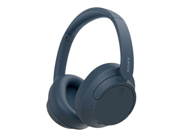 Sony WH-CH720N - Hörlurar med mikrofon - fullstorlek - Bluetooth - trådlös, kabelansluten - aktiv brusradering - 3,5 mm kontakt - svart