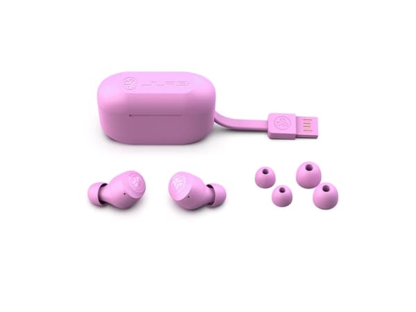 JLab Go Air Pop, True Wireless Stereo (TWS), Puhelut/Musiikki, 20 - 20000 Hz, 35,4 g, Kuulokkeet, Vaaleanpunainen